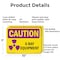 Signmission Radiation & Laser Sign, 7 in H x 10 in W, Aluminum, Rectangle OS-2PACK-CR-A-710-L-10198 - alternate 7